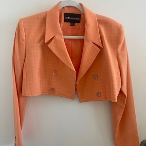 Coral Vintage cropped blazer